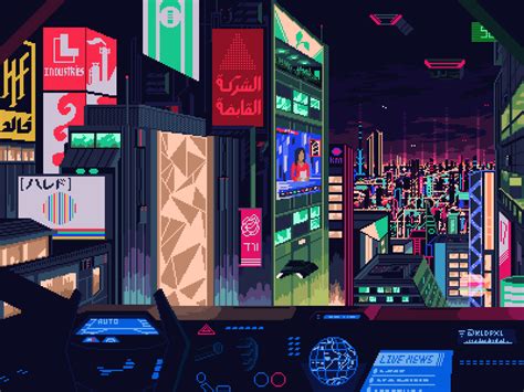 Trip Pixel Artwork I Made Cyberpunk Pixel Art Cyberpunk City