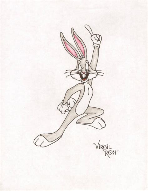 Original Bugs Bunny Drawing Virgil Ross 1781385301