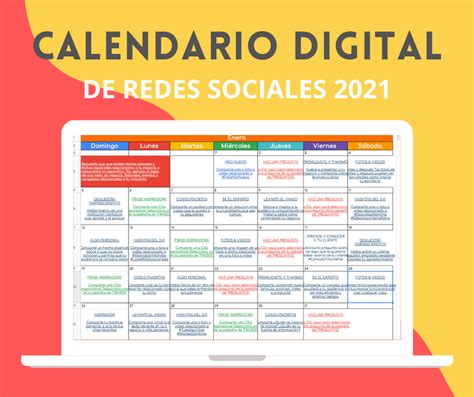 Calendario De Contenido Para Redes Sociales Plantilla Descargable The