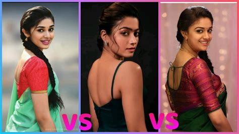 Keerthi Suresh Vs Krithi Shetty Vs Rashmika Mandanna Youtube