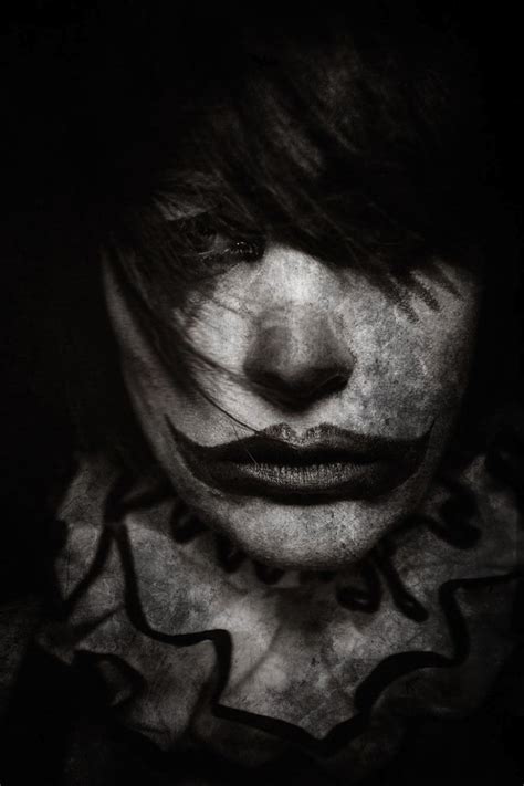 Black and white meaning, definition, what is black and white: These Scary Clown Portraits Will Give You Nightmares