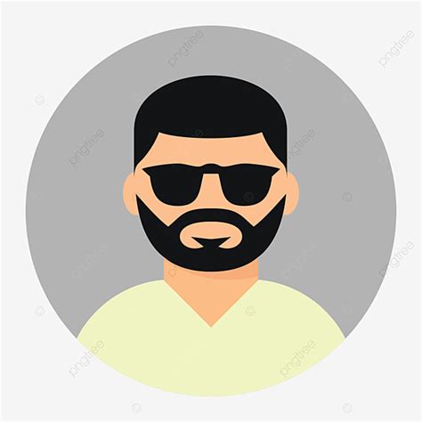 Swag Man Icon Beard Man Face Man Png And Vector With Transparent