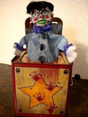 scary toys google search jack   box evil clowns creepy toys