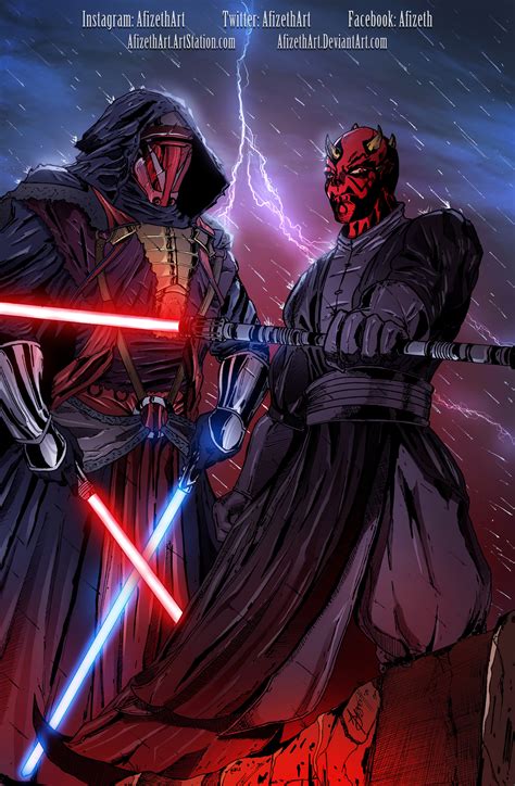 ArtStation - Darth Revan & Darth Maul