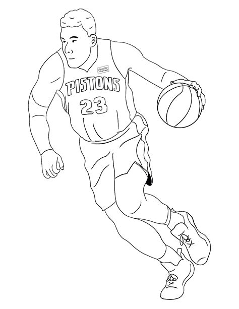 Slam Dunk Coloring Pages