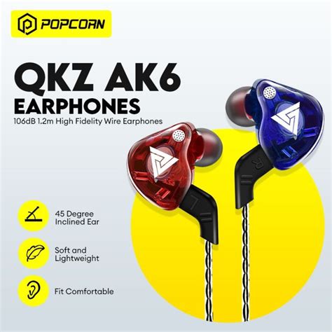 Qkz Ak6 106db Hifi Sound 12m High Fidelity Wire Earphones Universal 3
