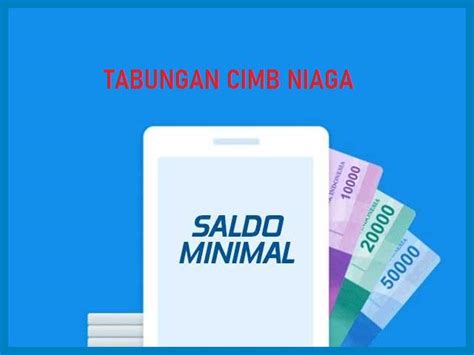 saldo minimum cimb niaga on account