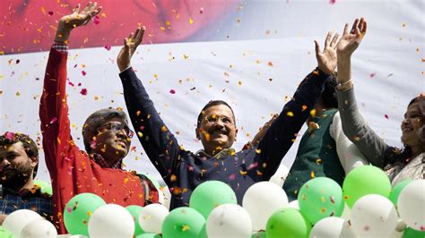 Delhi Elections Aam Aadmi Party Sweeps To Victory