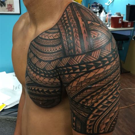 freehand-polynesian-tribal-tattoo-by-myself-polynesian-tribal-tattoos,-tribal-tattoos,-tattoos