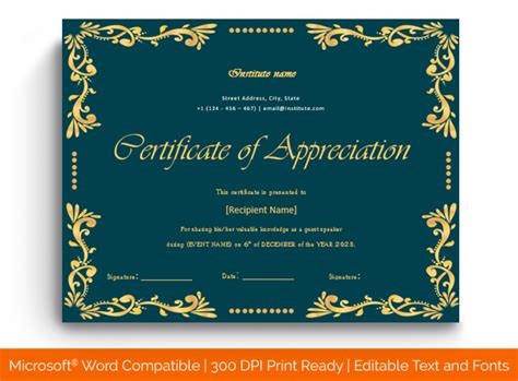 Certificate Of Appreciation For Guest Speaker Template Cw Thankyou My