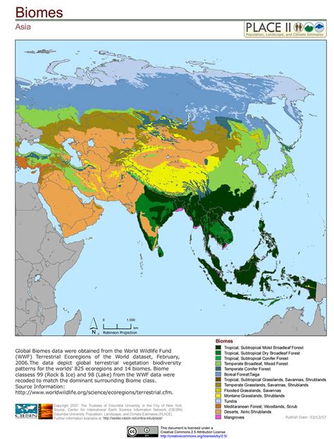 Asia Biomes Global Biomes Data Were Obtained From WWF T Flickr