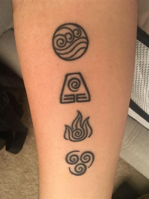 Experimenting With Avatar The Last Airbender Symbols Tattoo To Elevate