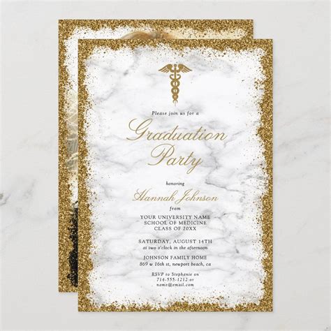 Gold Invitations Graduation Party Invitations Elegant Invitations