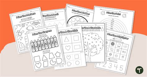 School Supply Procedures Year 1 Worksheets Teach Starter