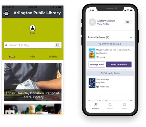 Arlington Public Library Mobile Application Redesign