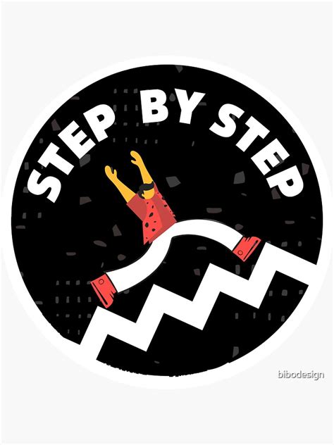 Step By Step Your Way To Success And Motivation Sticker For Sale By