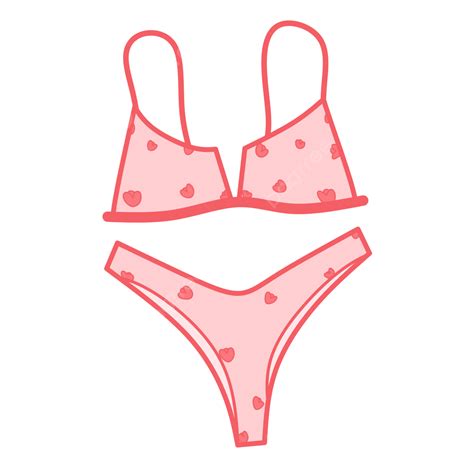pink bikini vector hd png images pinky bikini cute pink flower pattern pink bikini simple
