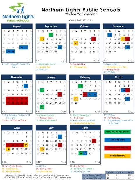 2021 2022 School Calendar Engage Nlps