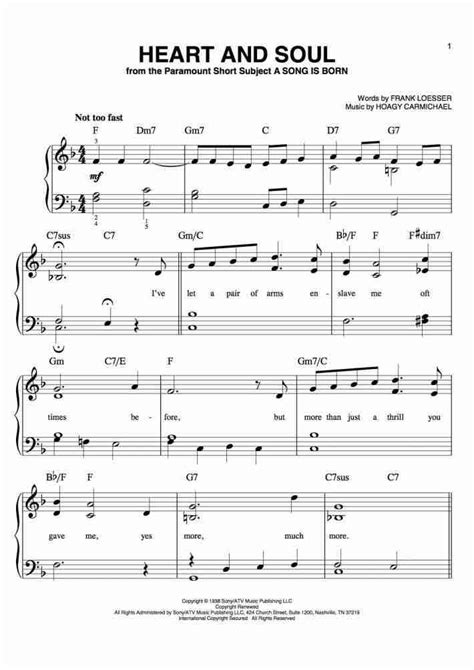 Savesave heart and soul piano sheet music for. Heart And Soul Piano Sheet Music | OnlinePianist
