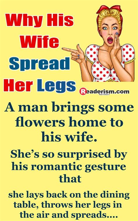 She Spread Her Legs For The Flowers Funny Readerism Jokes