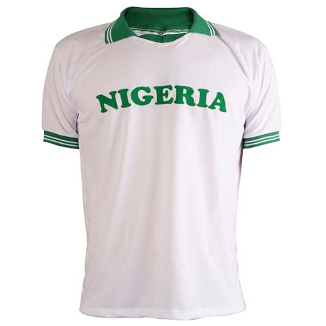 Nigeria Shirt Retro Football Short Sleeve Mens Top Etsy