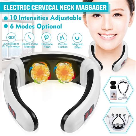 neck massager electric cervical massager for muscles neck shoulder relax massage magnetic