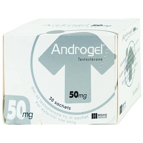 Gel Bôi Da Androgel 50mg5g Besins Hỗ Trợ điều Trị Thiểu Năng Tuyến Sinh Dục Nam Giới 30 Gói X