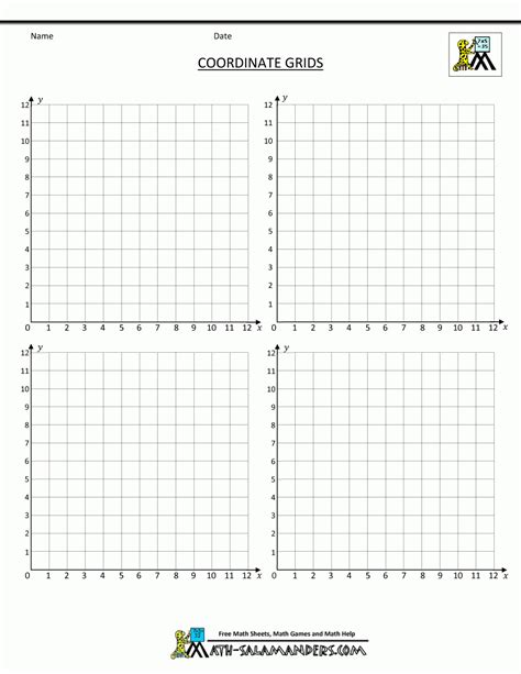 Four Quadrant Graph Paper Printable Graph Paper Graph Paper Paper Images