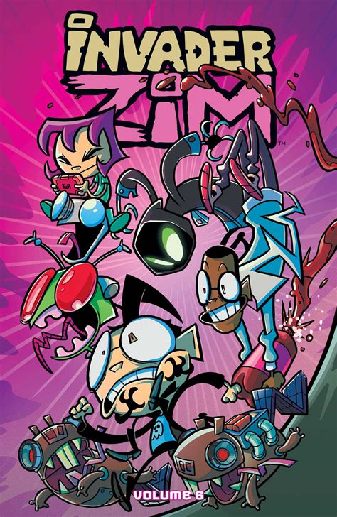 invader zim vol 6 book by eric trueheart sarah graley sam logan maddie c mady g fred c