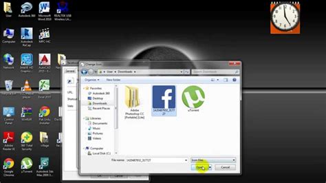 How To Create A Facebook Icon On The Desktop Youtube