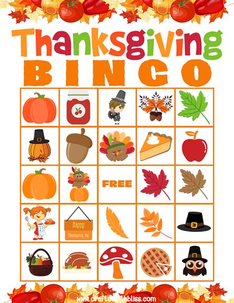 Free Printable Thanksgiving Bingo Cards For Large Groups Printable