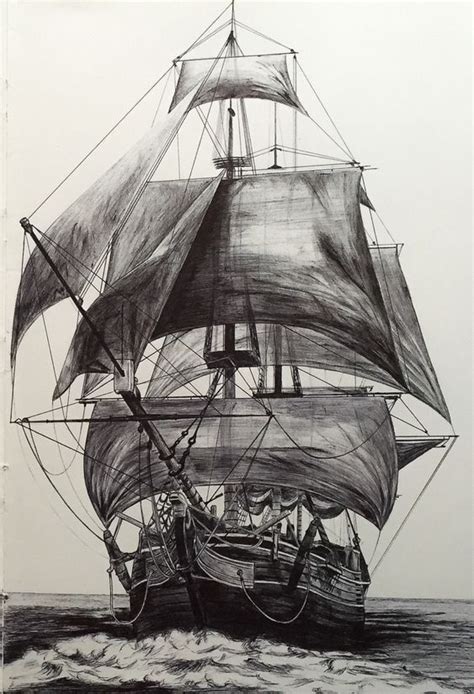 27 Boat Pencil Drawing Ideas Ship Paintings Ship Drawing Ship Tattoo