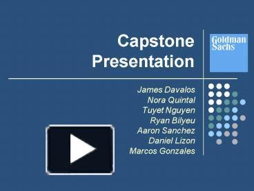 Tweedy, brent n, and claire m curry. PPT - Capstone Presentation PowerPoint presentation | free to view - id: 3c49d-MmM5N