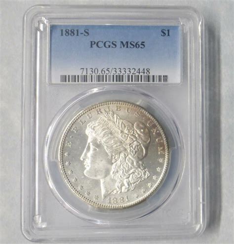1881 S Pcgs Ms 65 Silver Morgan Dollar Gem Ms 65 Morgan Silver 1 Coin