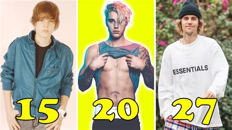 justin bieber transformation ★ from 01 to 27 years old youtube