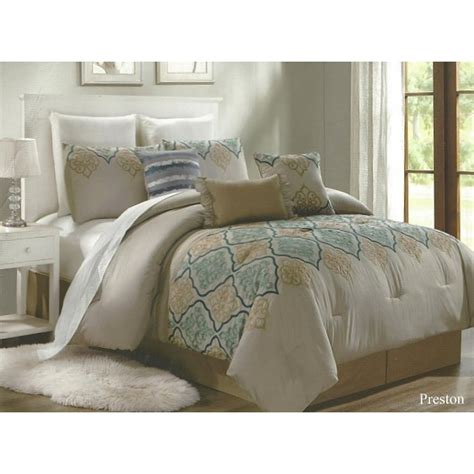 Unique Home 7 Piece Preston Ruffled Bed In A Bag Clearance Bedding