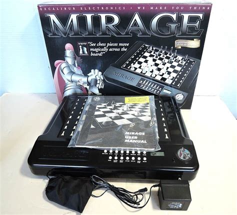 Excalibur Mirage Electronic Self Moving Pieces Computer Chess Set Ebay