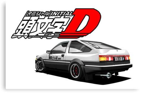 "Initial D - AE89 trueno" Canvas Prints by beukenoot666 | Redbubble png image