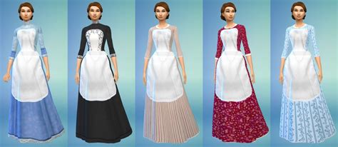 Historical Maids Sims 4 Dresses Sims 4 Challenges Sims 4