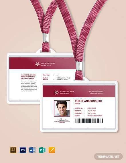 64 Online Student Id Card Template Html In Word By Student Id Card