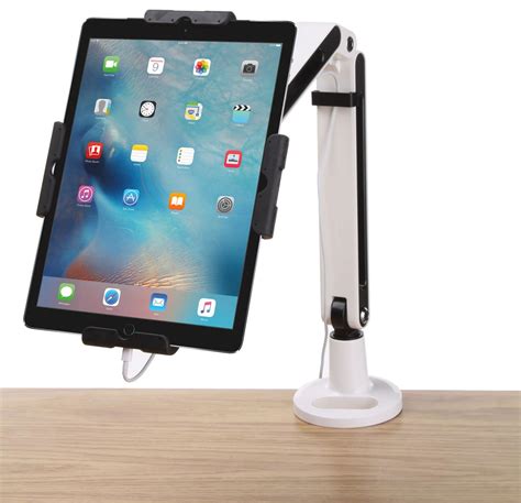 Ipad Holder Professional Office Table Mount W Adjustable Arms