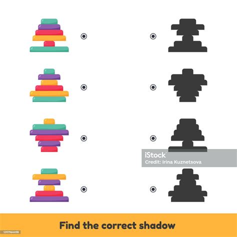 Matching Game For Kids Preschool And Kindergarten Age Find The Correct