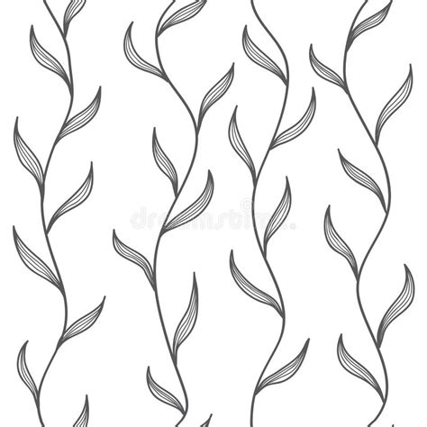 Leaves Seamless Pattern Vector Set Stock Vector Illustration Of