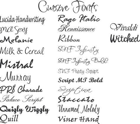 12 Popular Handwritten Fonts Images And Handwritten Cursive Fonts Free