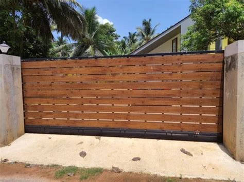 Brown Wooden Hpl Sheet Main Gate Cladding Service Thickness 6 Mm At