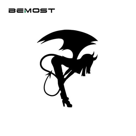 Bemost Car Styling Sexy Girls Angel Devil Stickers For Cars Reflective Waterproof Decoration