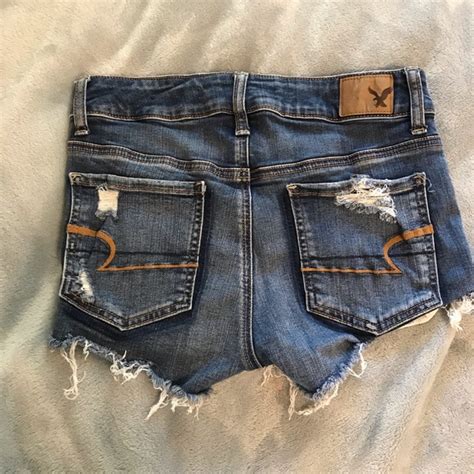 American Eagle Outfitters Shorts American Eagle High Waisted Ripped Jean Shorts Poshmark