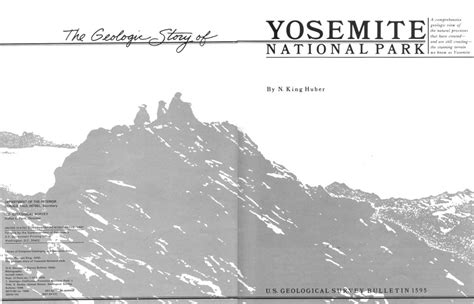 The Geologic Story Of Yosemite National Park 1987 By N