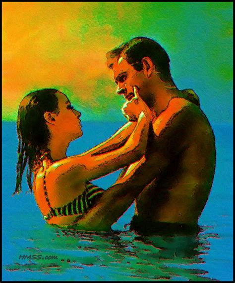 Claudine Auger As Domino Derval And Sean Connery As James Bond In