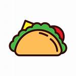 Mexican Icon Taco Fast Foods Transparent Getdrawings